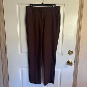 Size 8 Christian Siriano New York Chocolate Brown Dress Pants.  In EUC!